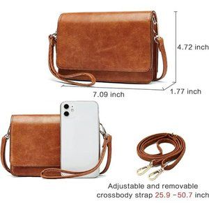 VONAL Convertible Wristlet Clutch & Crossbody Bag For Women - RFID Blocking Anti-Theft Travel Purse